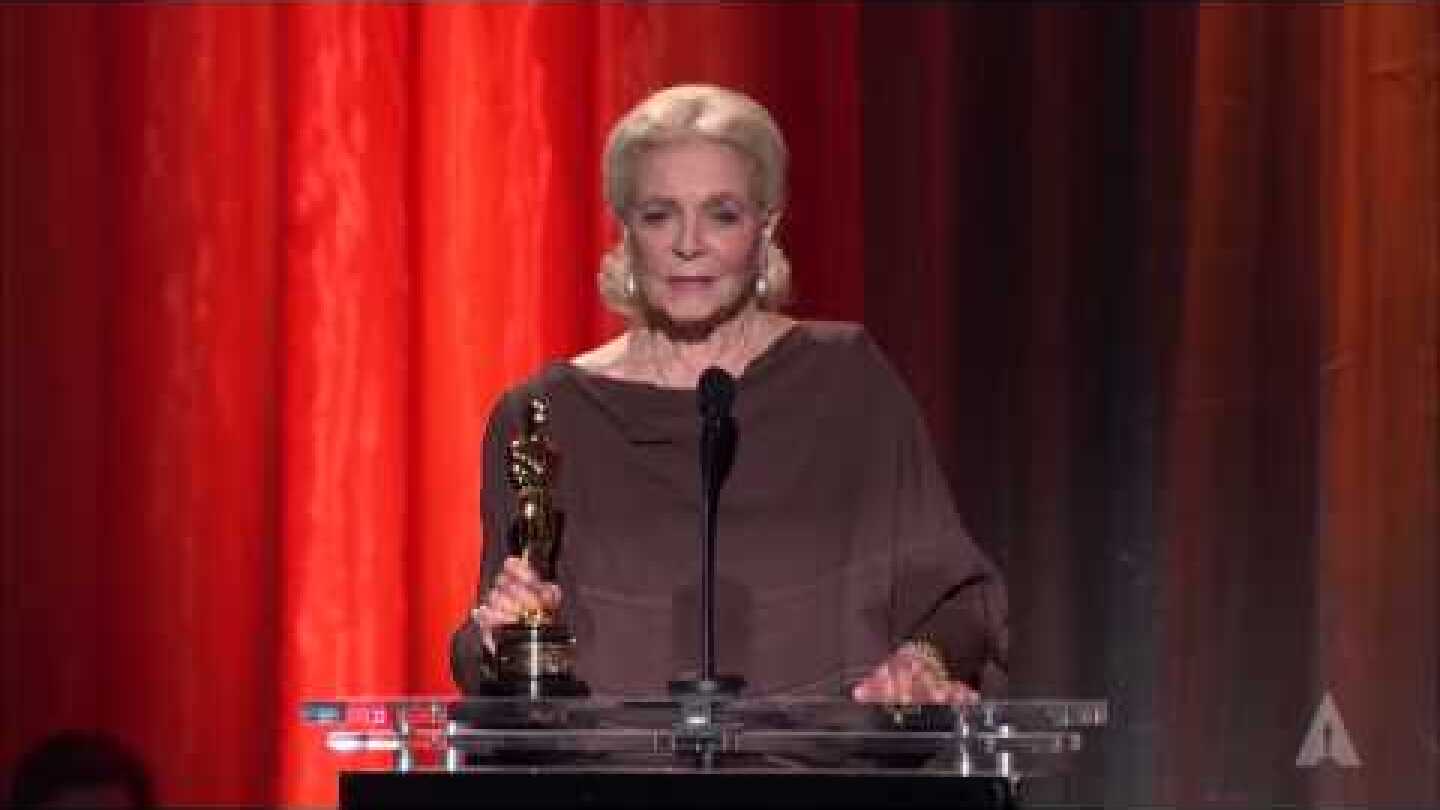 Lauren Bacall's Honorary Oscar: 2009 Governors Awards