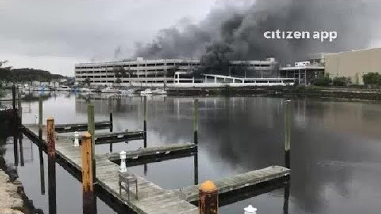 Raw Video: Kings Plaza Parking Garage Cars On Fire