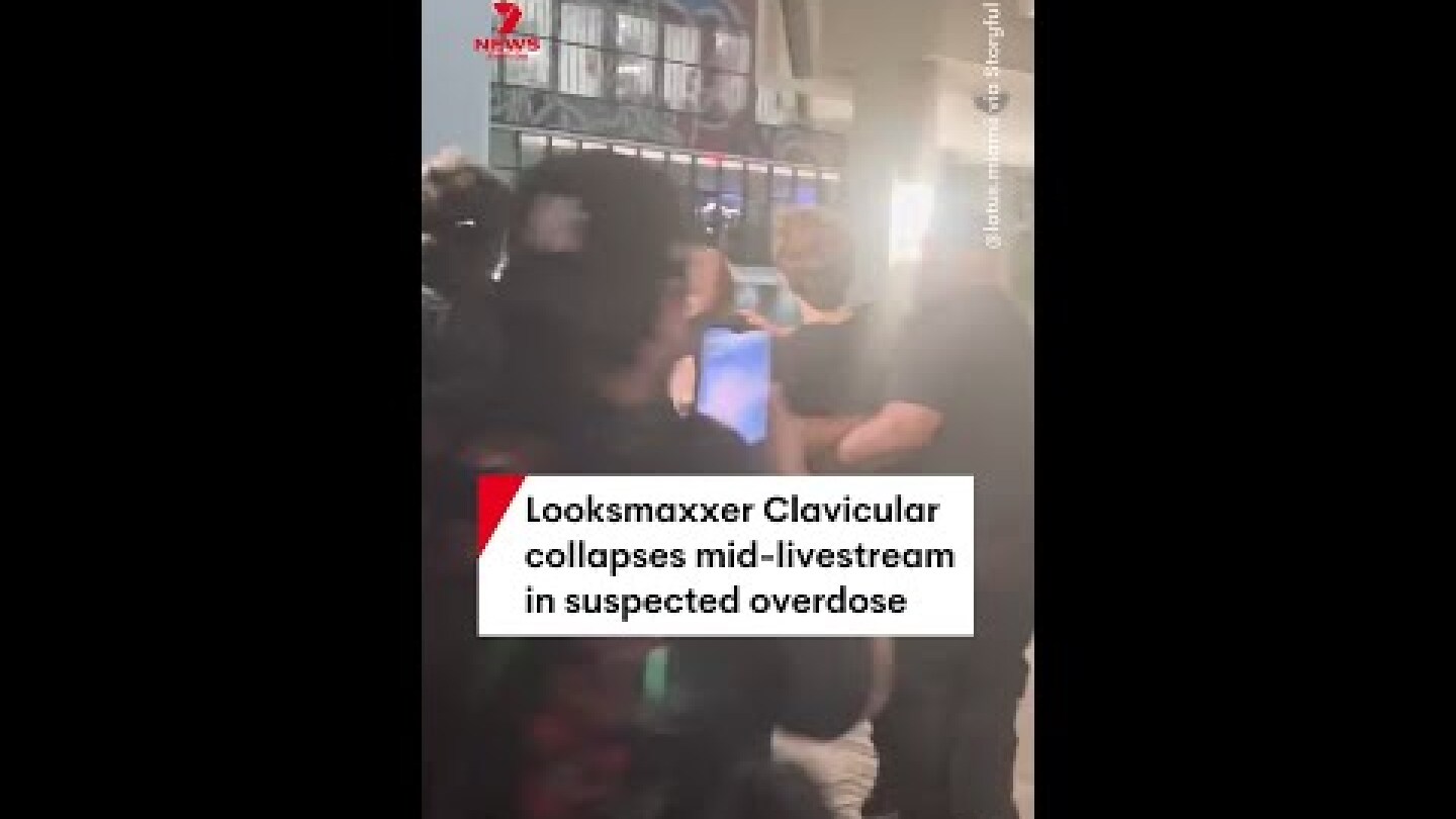 Looksmaxxer Clavicular collapses mid-livestream in suspected overdose