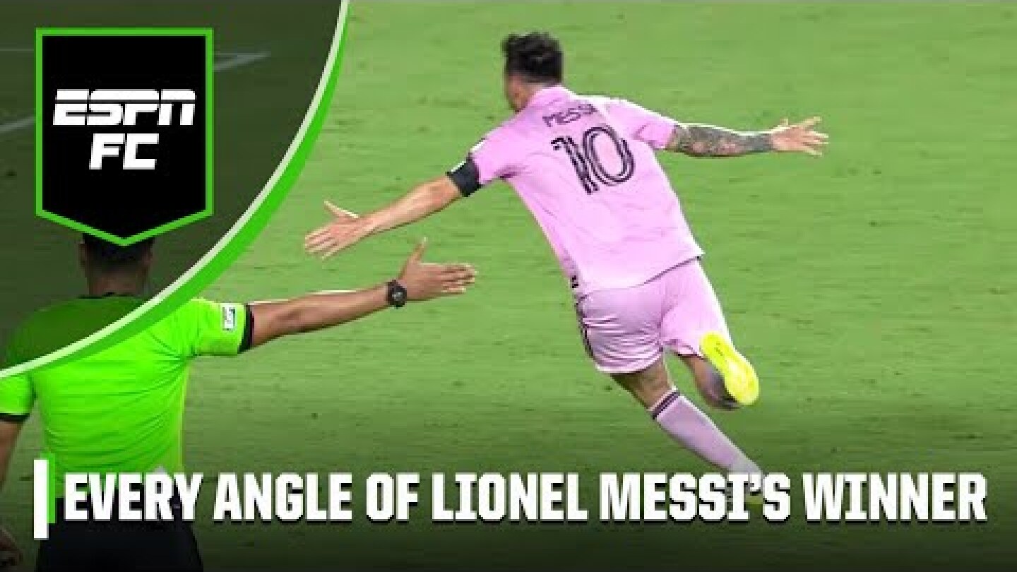 Every angle from Lionel Messi's game-winning goal in Inter Miami debut 🔥