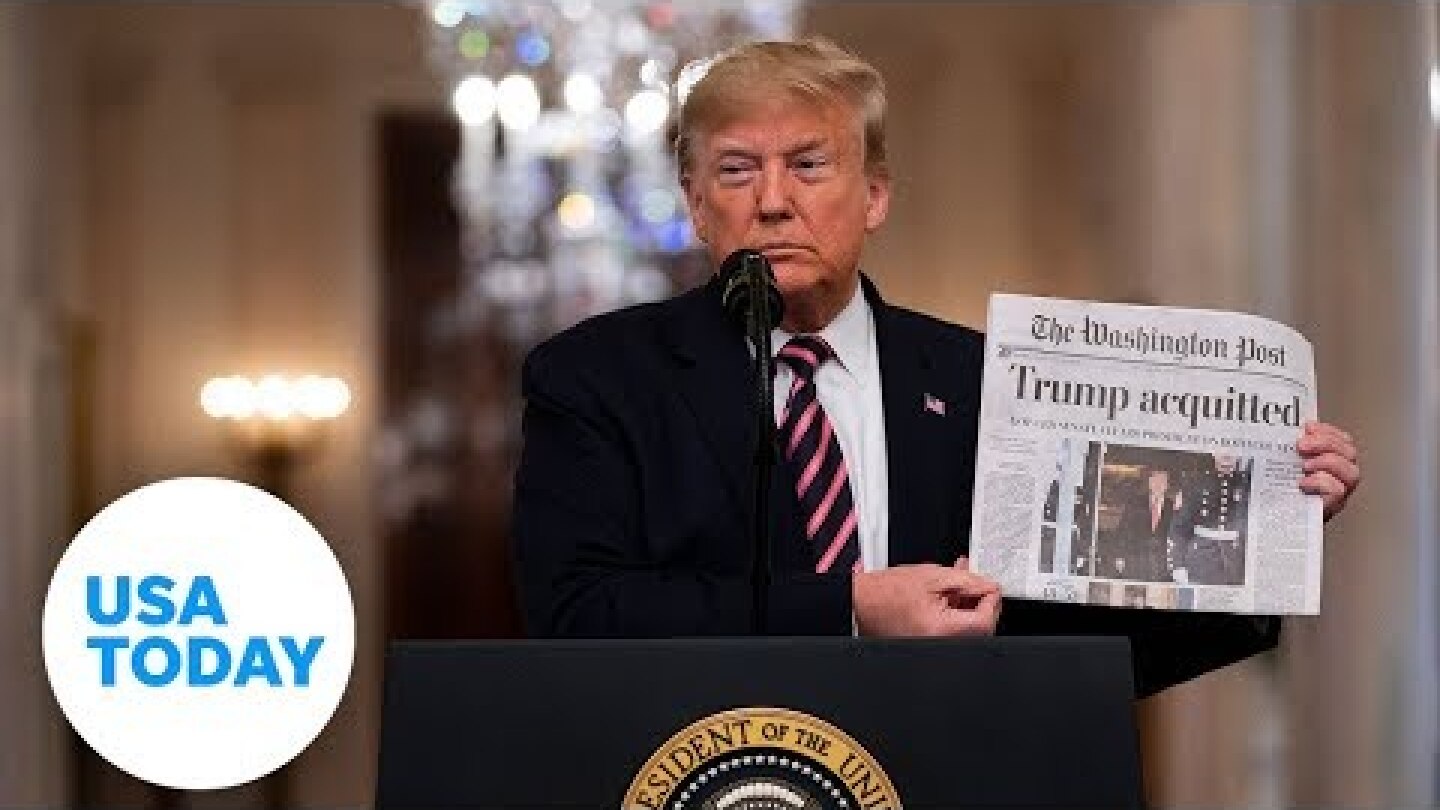 President Trump delivers remarks at White House after acquittal | USA TODAY