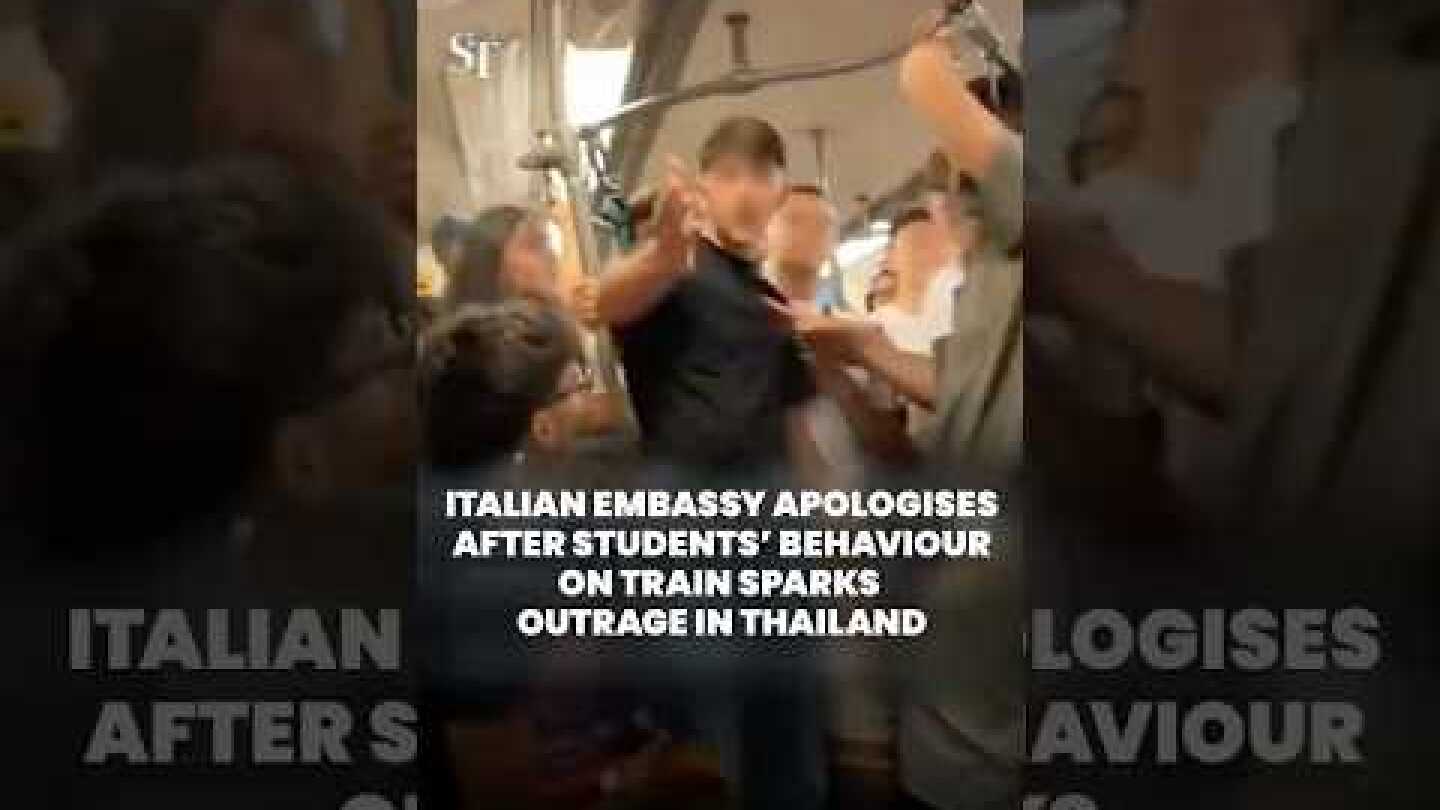 Italian embassy apologises after students’ behaviour on train sparks outrage in Thailand