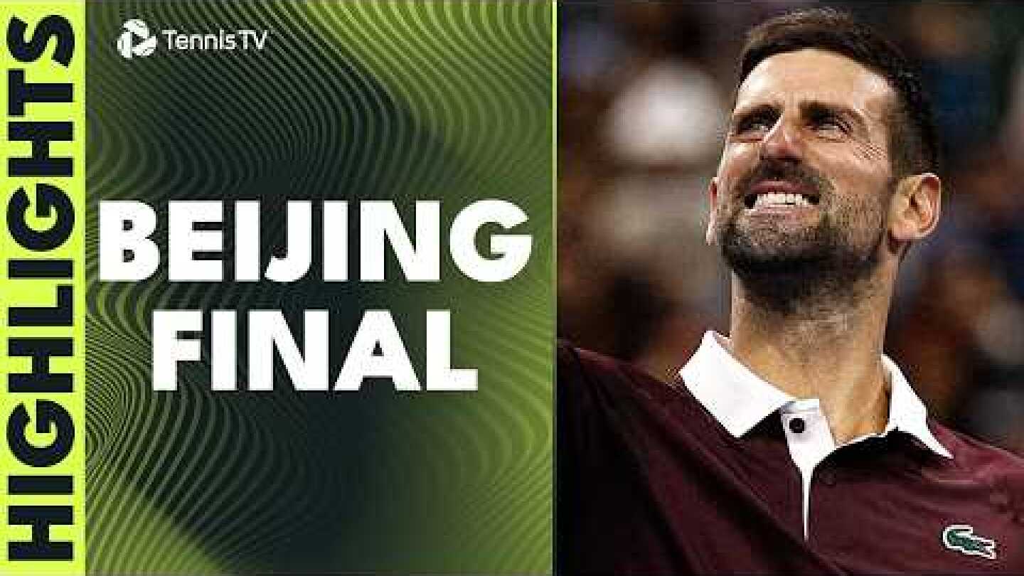 Novak Djokovic vs Alex de Minaur For The Title 🏆 | Beijing 2026 Final Highlights