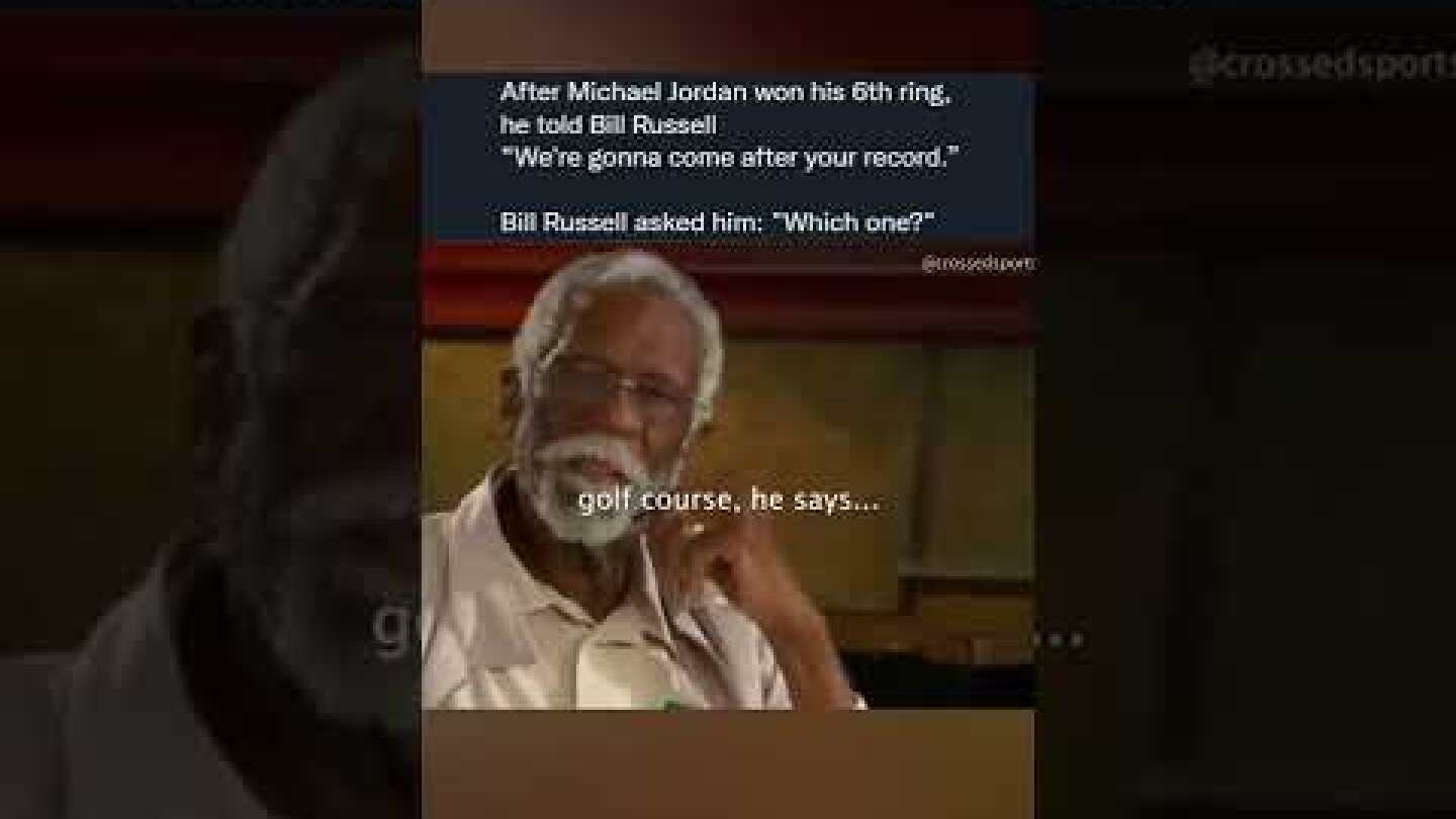 Bill Russell hilarious response to Michael Jordan 😂 R.I.P 🙏