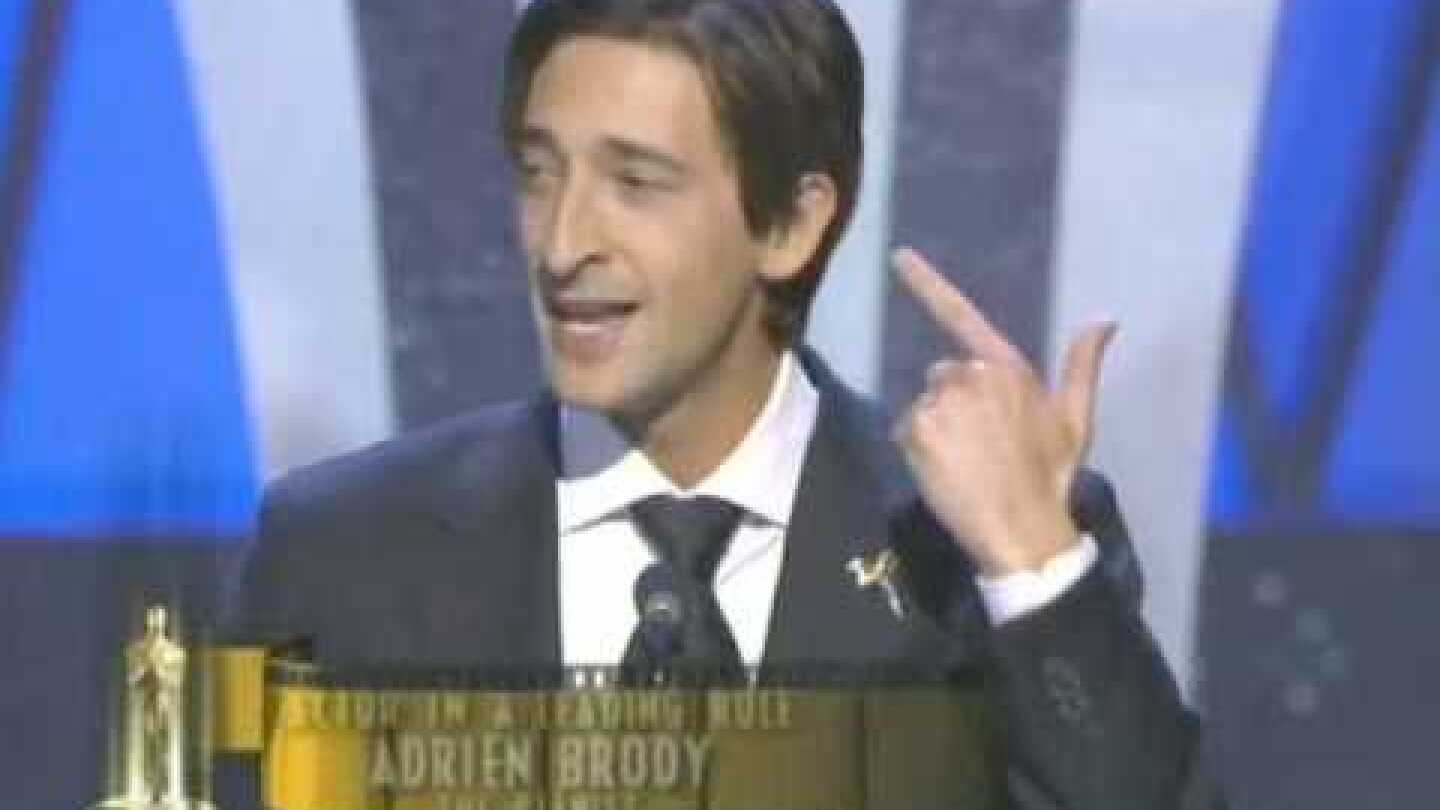 Adrien Brody Wins Best Actor: 2003 Oscars
