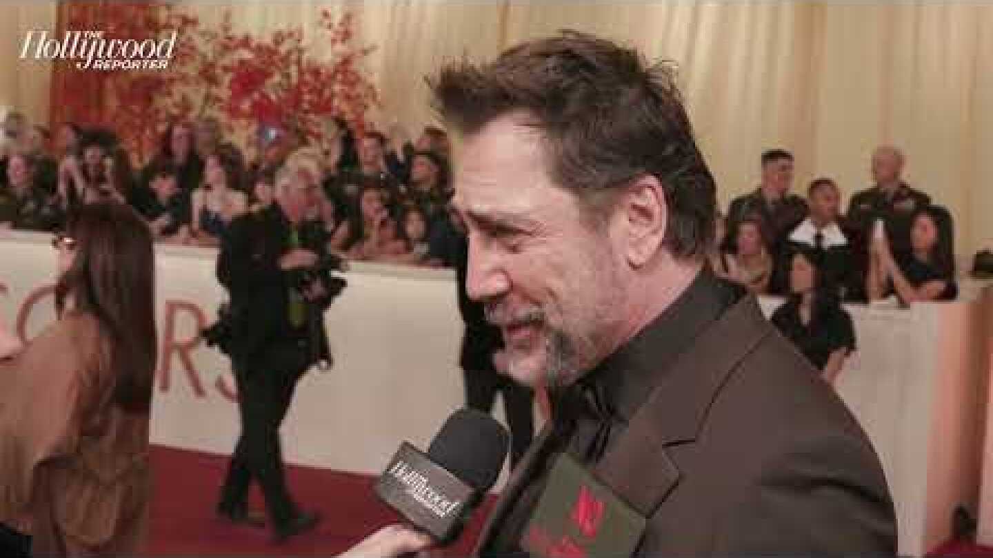 Javier Bardem Shares Why He Wore Anti-War & Palestine Support Pins on the Red Carpet | Oscars 2026