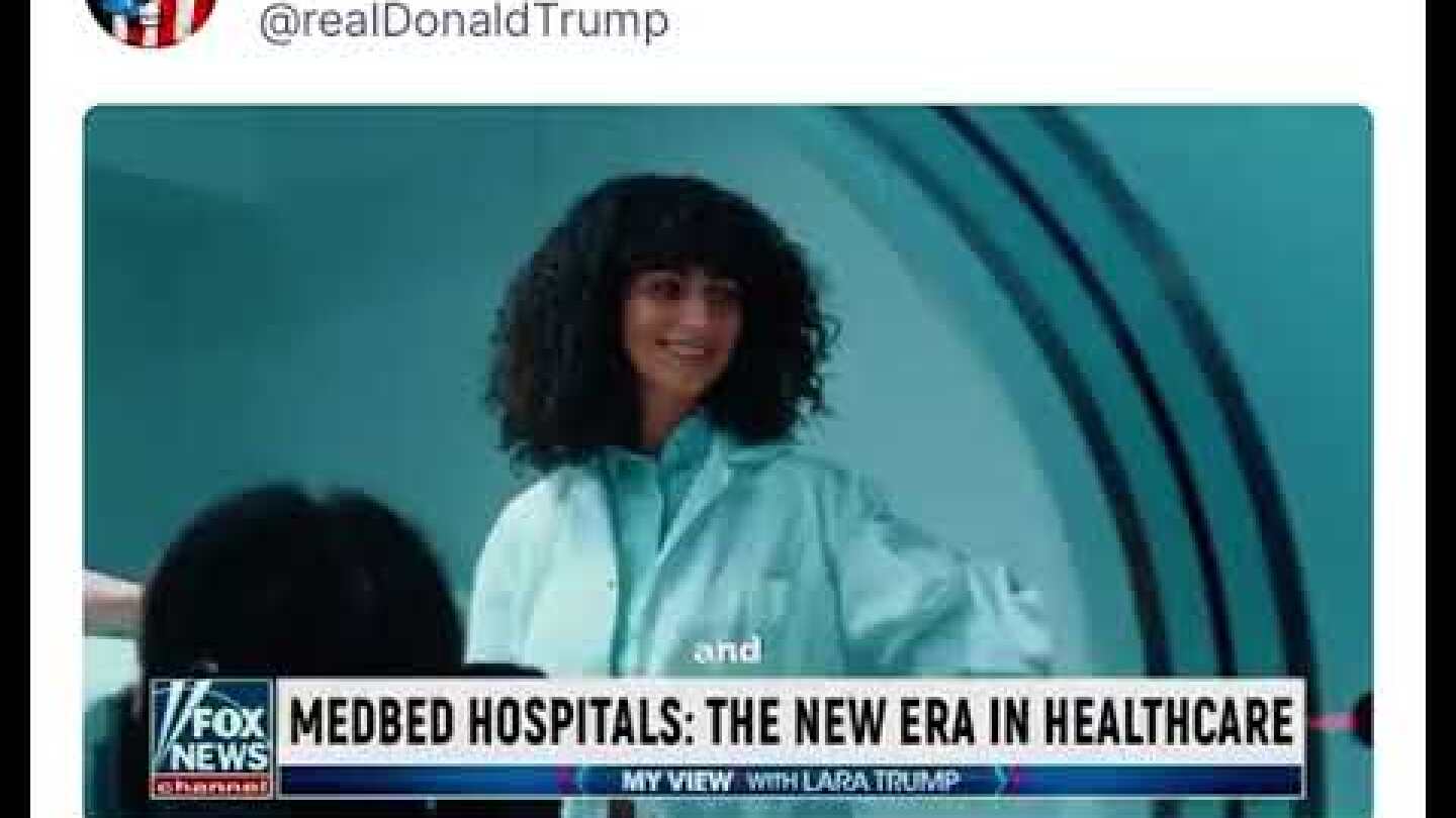 Donald Trump posts fake AI generated FOX News Report announcing MedBeds + MedBed Cards coming