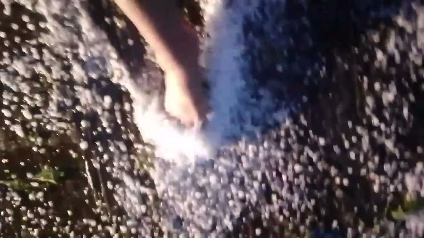 Χαλάζι στην Αναστασιά Σερρών 1