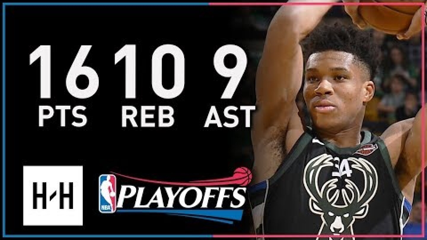 Giannis Antetokounmpo Full Game 5 Highlights Bucks vs Celtics 2018 Playoffs - 16 Pts, 10 Reb, 9 Ast!