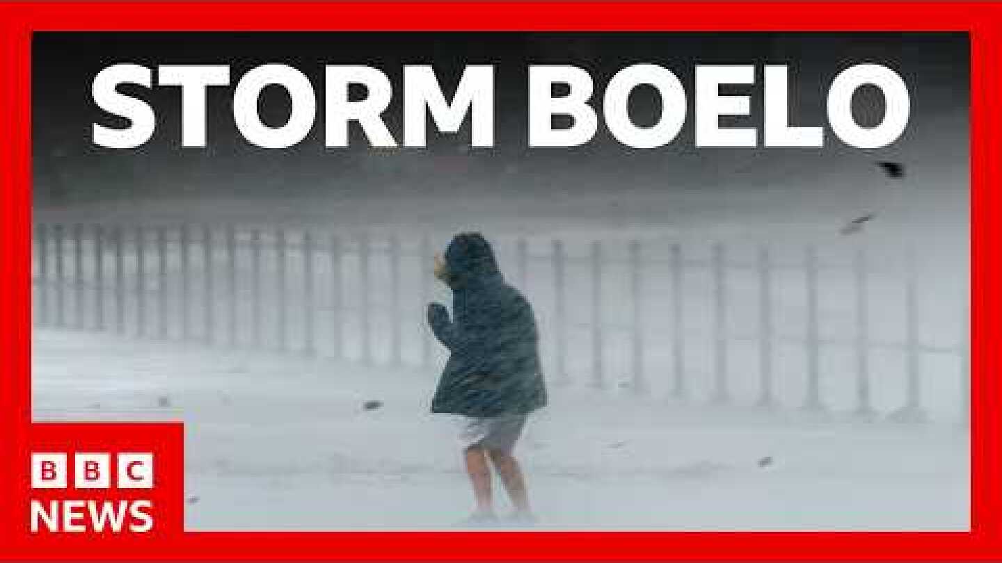 Storm Boelo brings floods, travel disruption, and power cuts for tens of thousands | BBC News