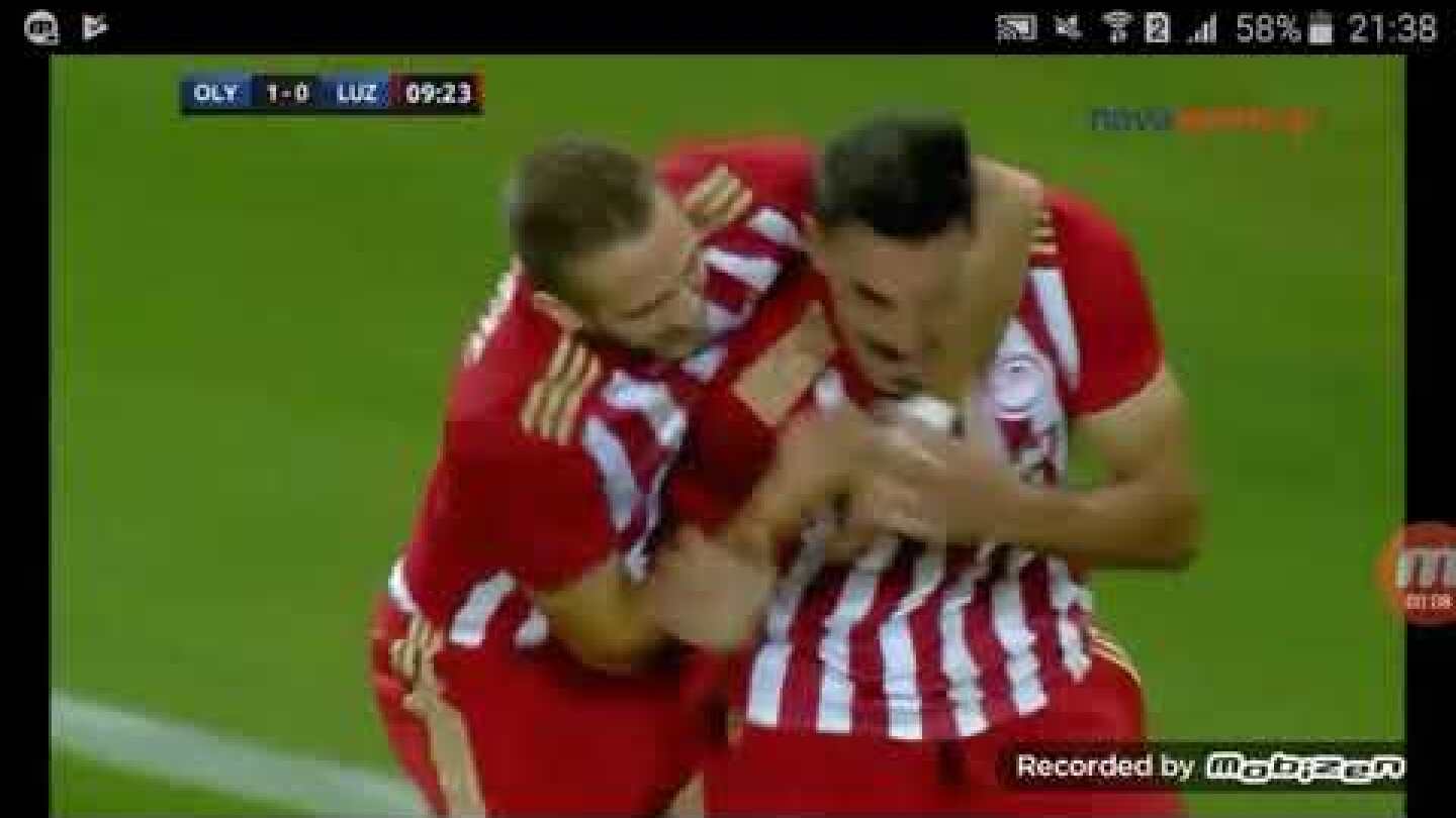 Ολυμπιακός -Λουκερνη 4-0 3ος Προκριματικος UEFA Europa League Στιγμιότυπα