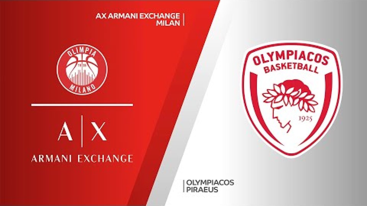 AX Armani Exchange Milan - Olympiacos Piraeus Highlights | Turkish Airlines EuroLeague, RS Round 22