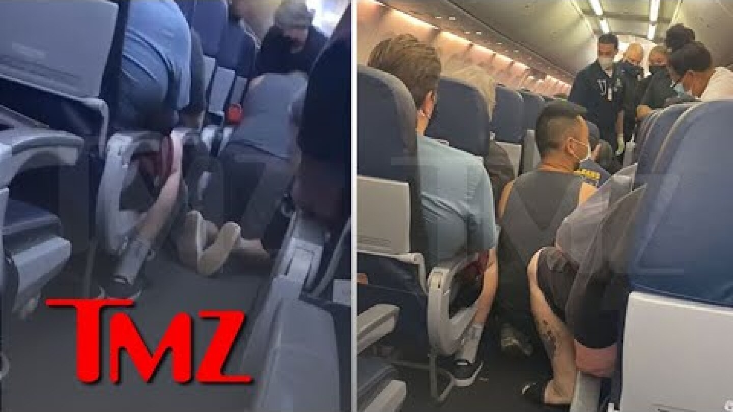 New Video of United Airlines Passenger Who Died Receiving CPR Mid-Flight, COVID Scare | TMZ