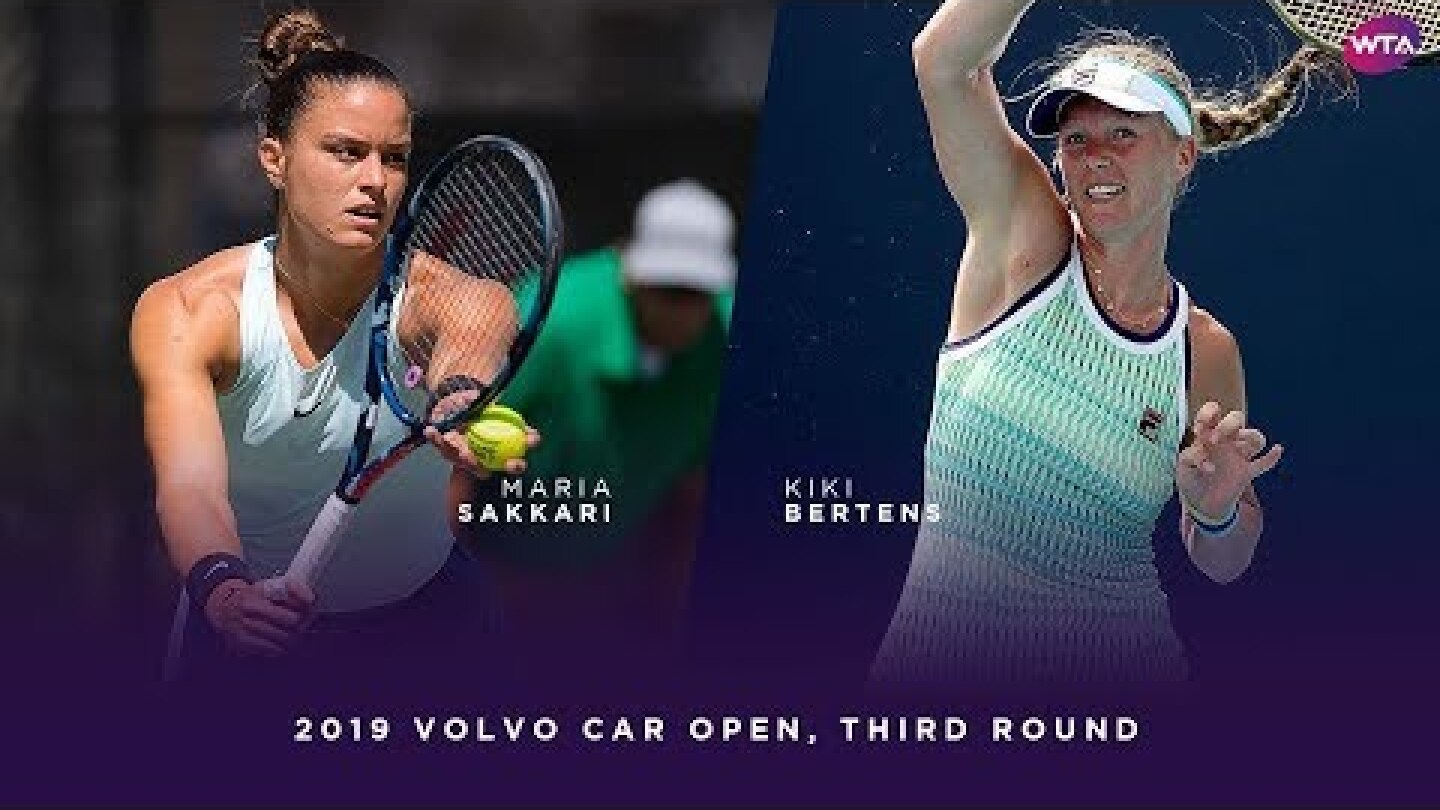 Maria Sakkari vs. Kiki Bertens | 2019 Volvo Car Open Third Round | WTA Highlights