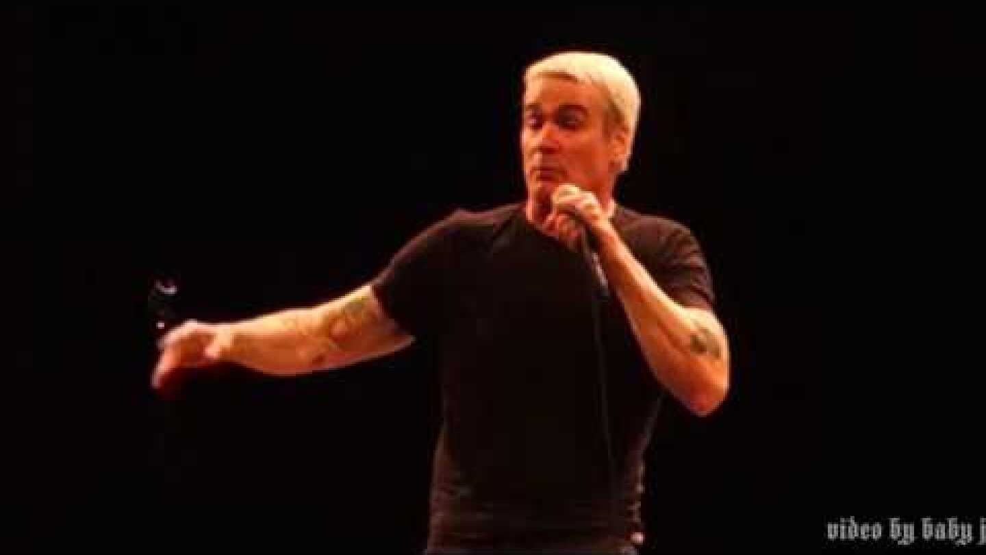 Henry Rollins on The Cramps-Live @ War Memorial Theatre, San Francisco, December 29, 2016-Black Flag