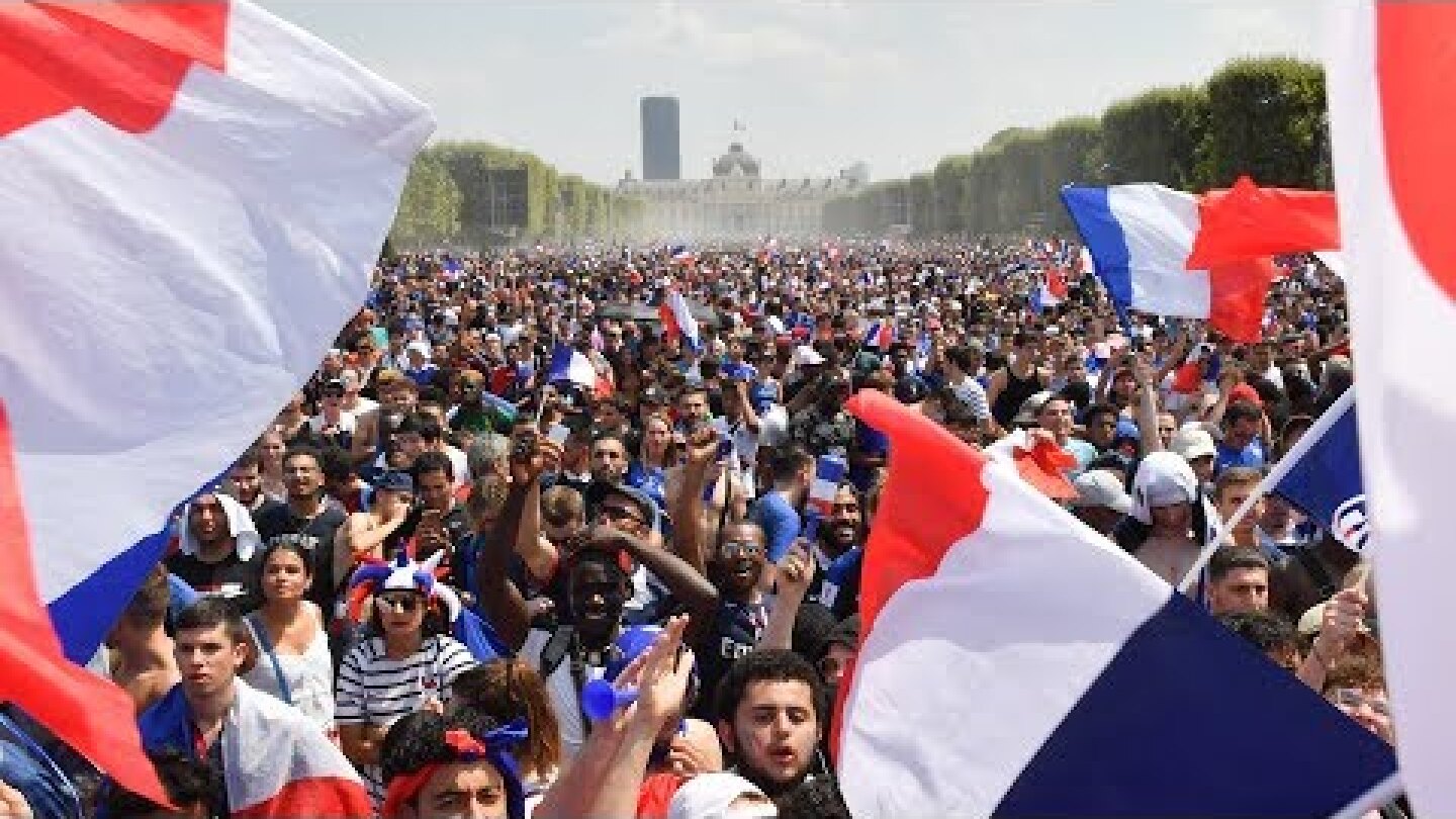 France v Croatia : Celebrations in Paris as France win the World Cup - live!