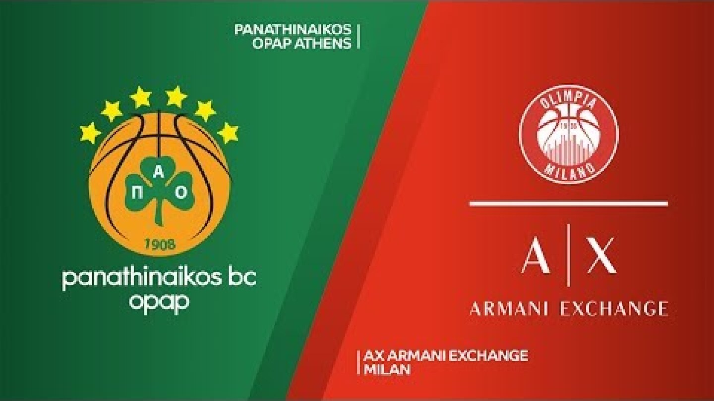 Panathinaikos OPAP Athens - AX Armani Exchange Milan Highlights | EuroLeague, RS Round 3