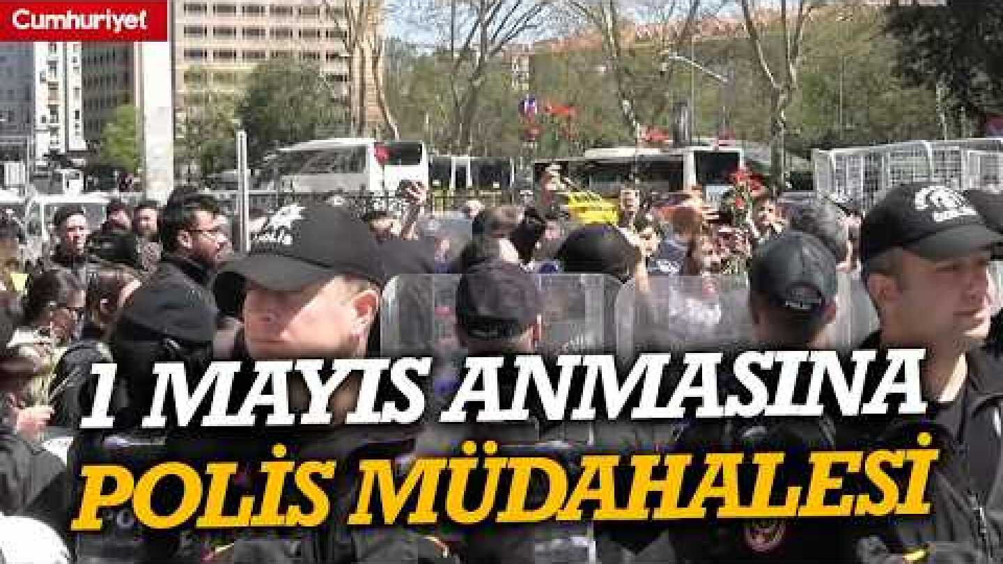 Taksim Kazancı yokuşunda 1 Mayıs anması: Gözaltılar var