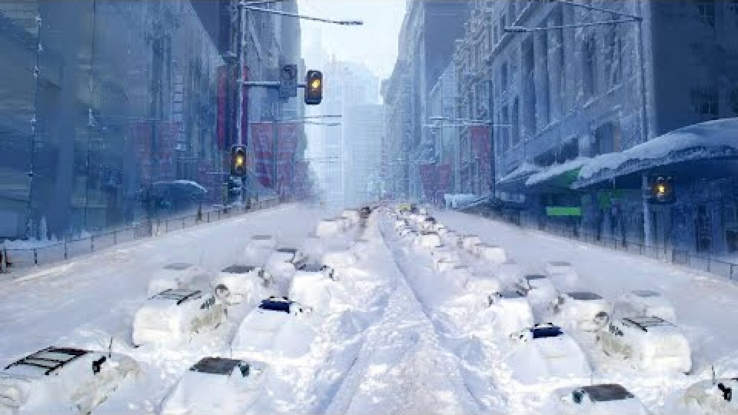 Incredible scenes of chaos in the snowy USA! Ice Age is coming!
