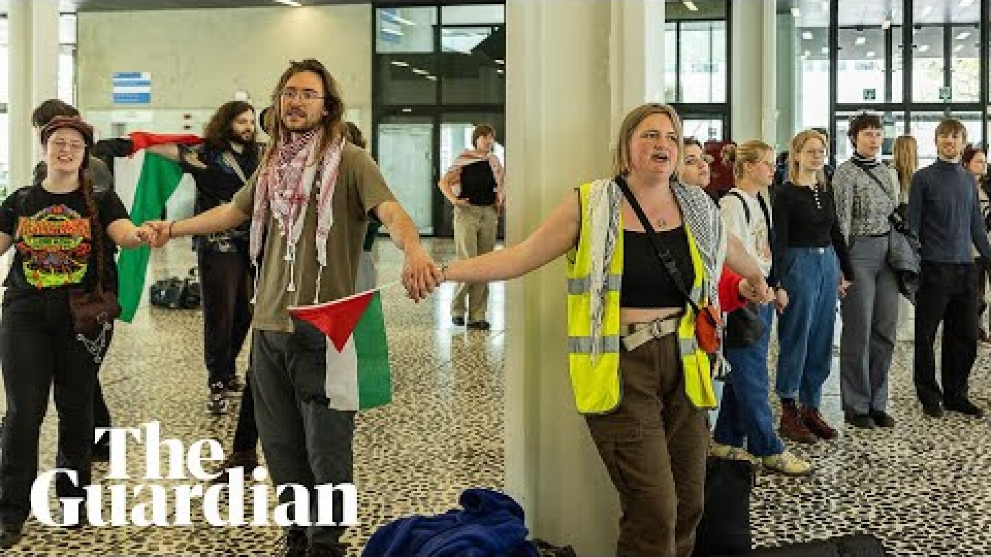 Belgian students occupy Ghent University building in Gaza protest