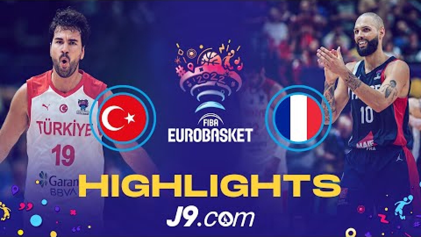 Turkey 🇹🇷 - France 🇫🇷 | Round of 16 | Game Highlights - FIBA #EuroBasket 2022
