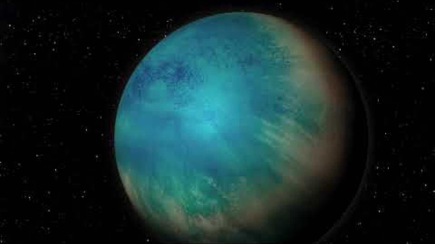 An extrasolar world covered in water?
