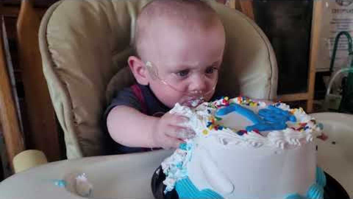 Richard Scott William Hutchinson 1st birthday. micropremie