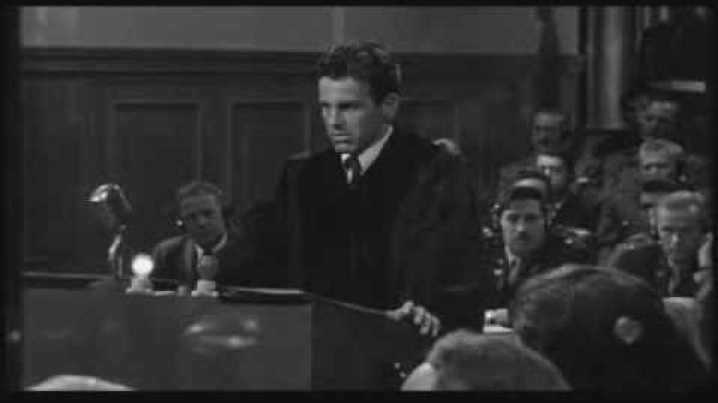 Maximilian Schell in Judgment at Nuremberg -- "World's Guilt"