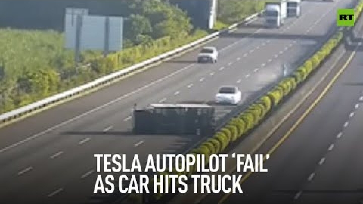 When autopilot isn’t paying attention | Tesla slams into truck in Taiwan