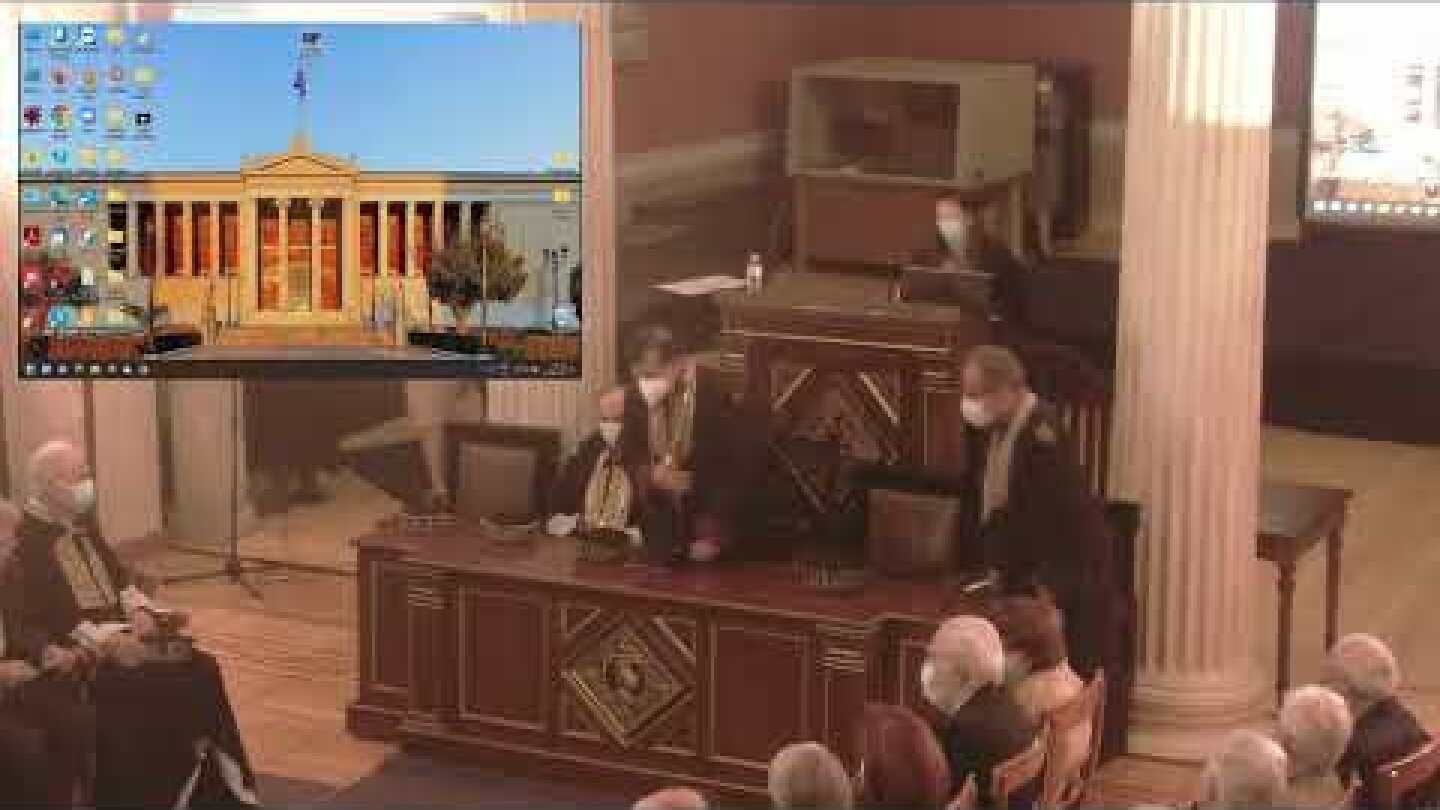 Tελετή απονομής του τίτλου του  Επίτιμου Καθηγητή του ΕΚΠΑ στον π. Πρύτανη του ΕΚΠΑ Χρήστο Ν. Κίττα.