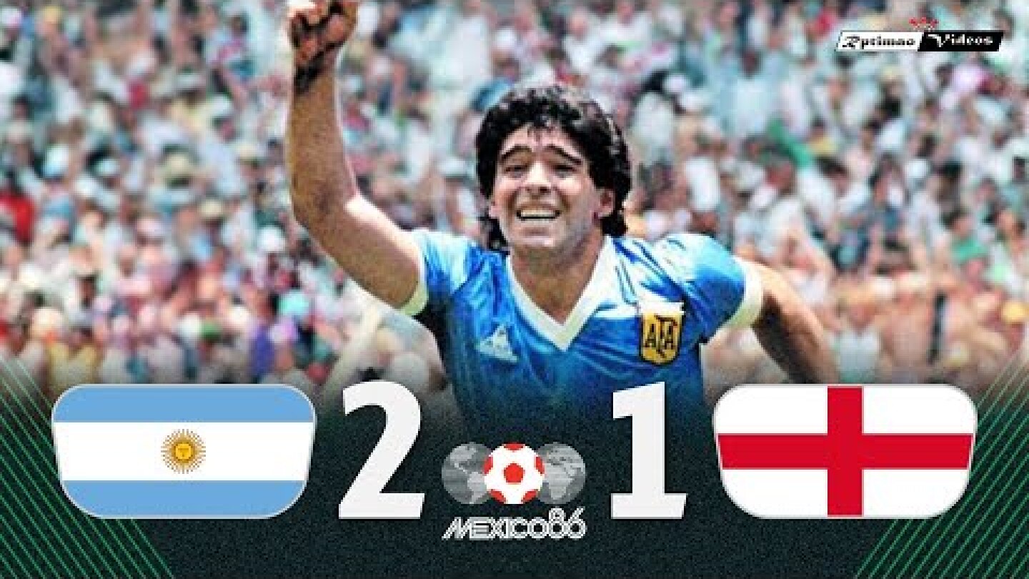 Argentina 2 x 1 England ● 1986 World Cup Extended Goals & Highlights HD