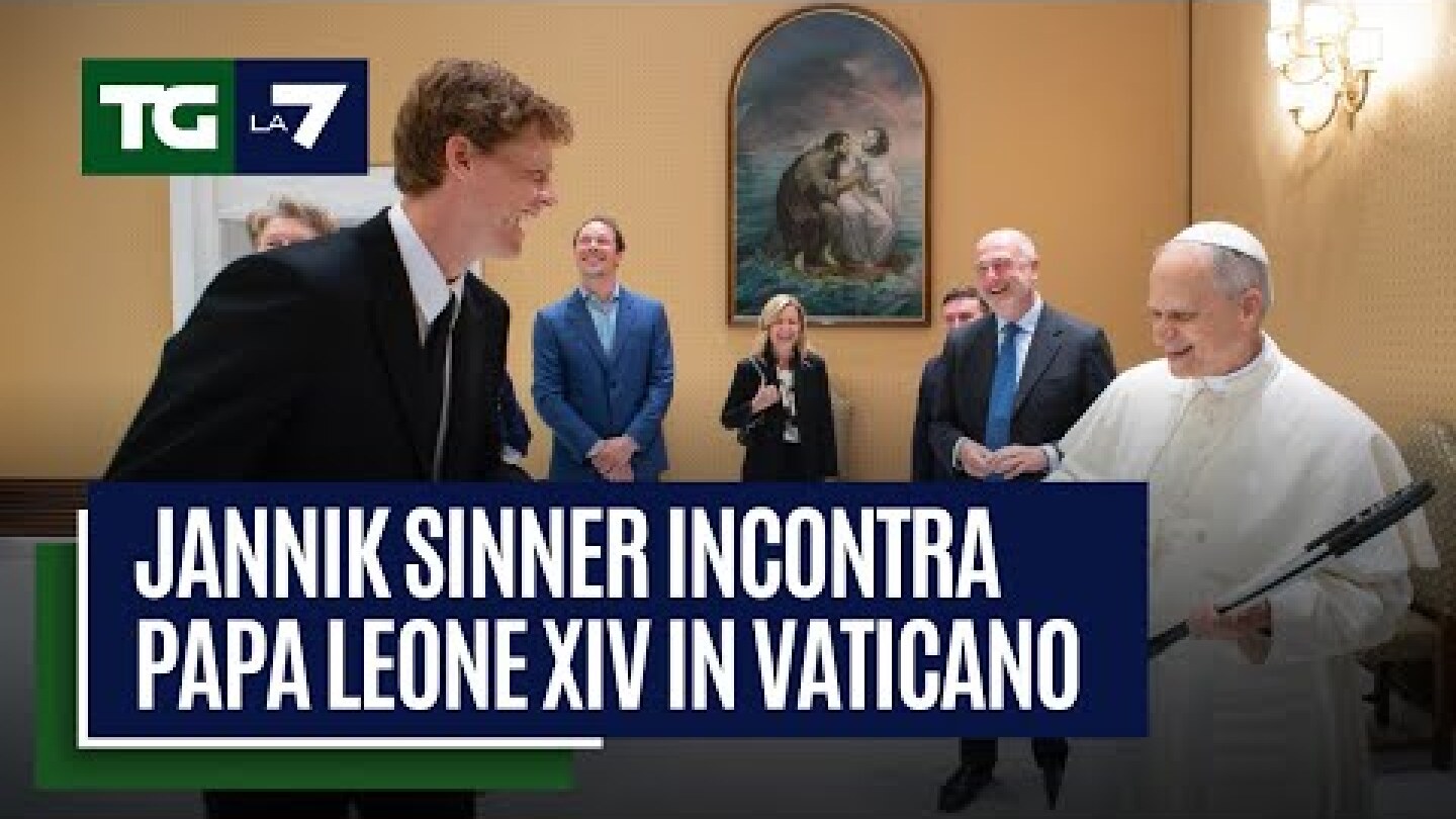 Jannik Sinner da Papa leone XIV in Vaticano