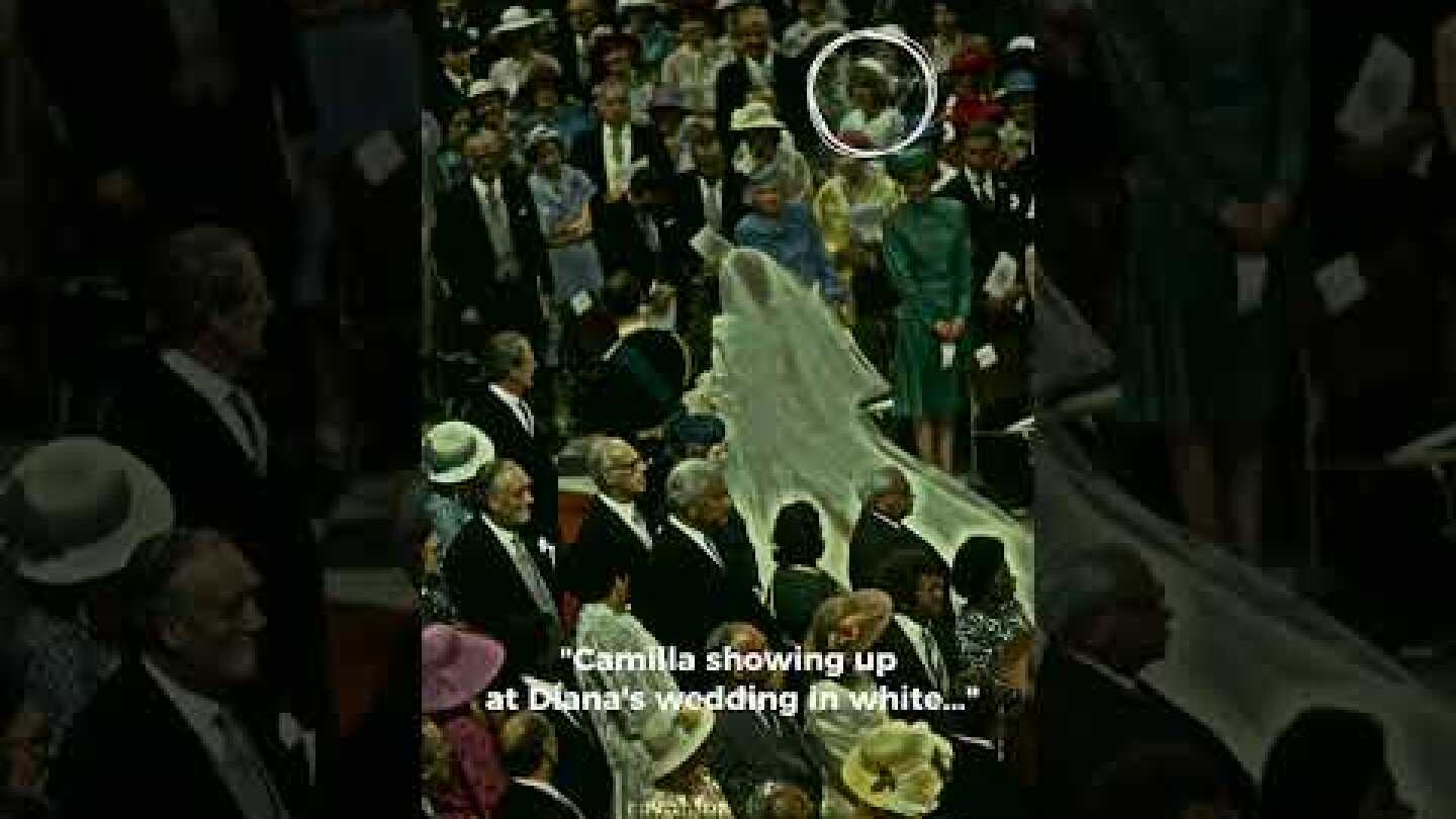 #short Camilla didn't even dare to wear white on her wedding #princessdiana #camilla