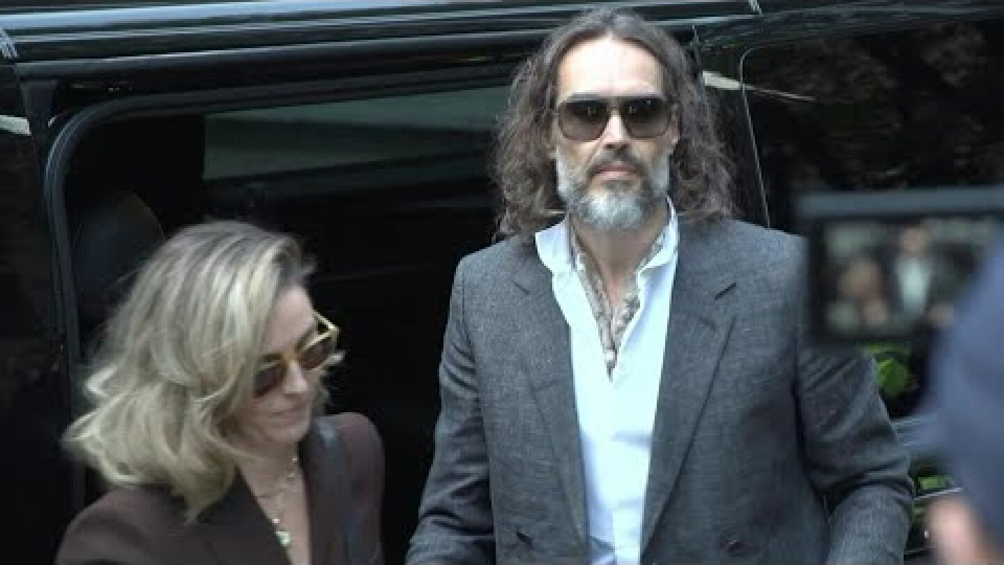 Russell Brand arrives in court for jury selection ahead of sexual assault trial | AFP