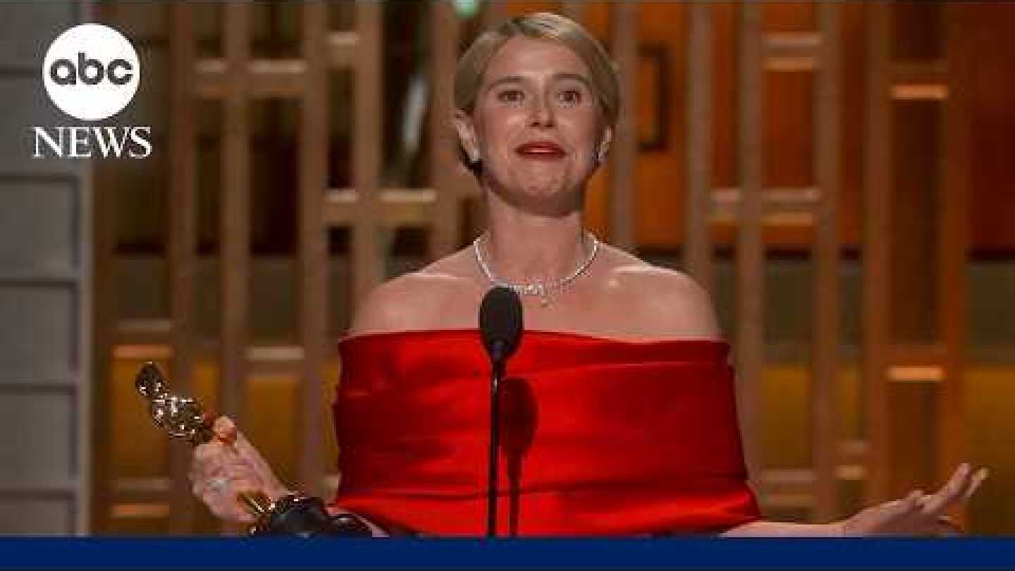 Oscars 2026: Jessie Buckley wins best actress for 'Hamnet'