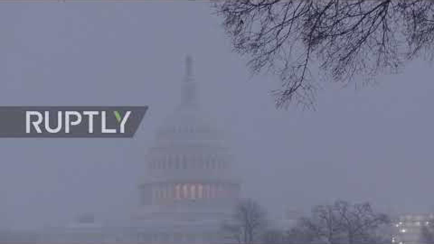 USA: Snow storm hits Washington DC