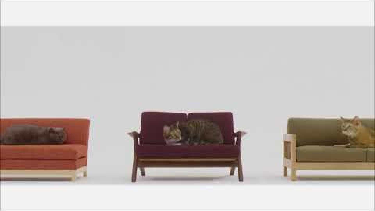 第2弾【ネコ家具たくさんできました-TVCM-】篇　Second [We created an array of cat furniture.-TVCM-] Version