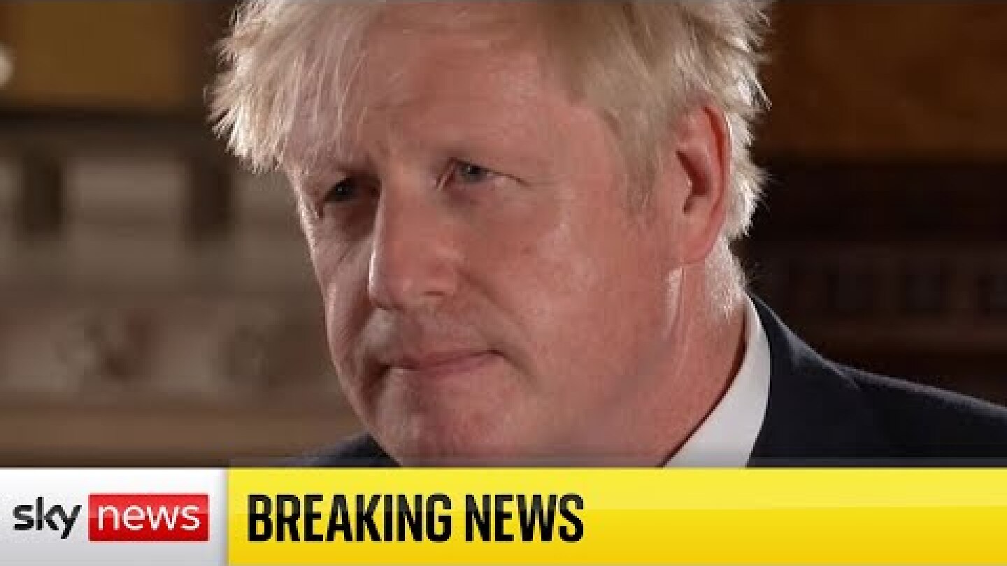 Boris Johnson responds to Rishi Sunak's resignation