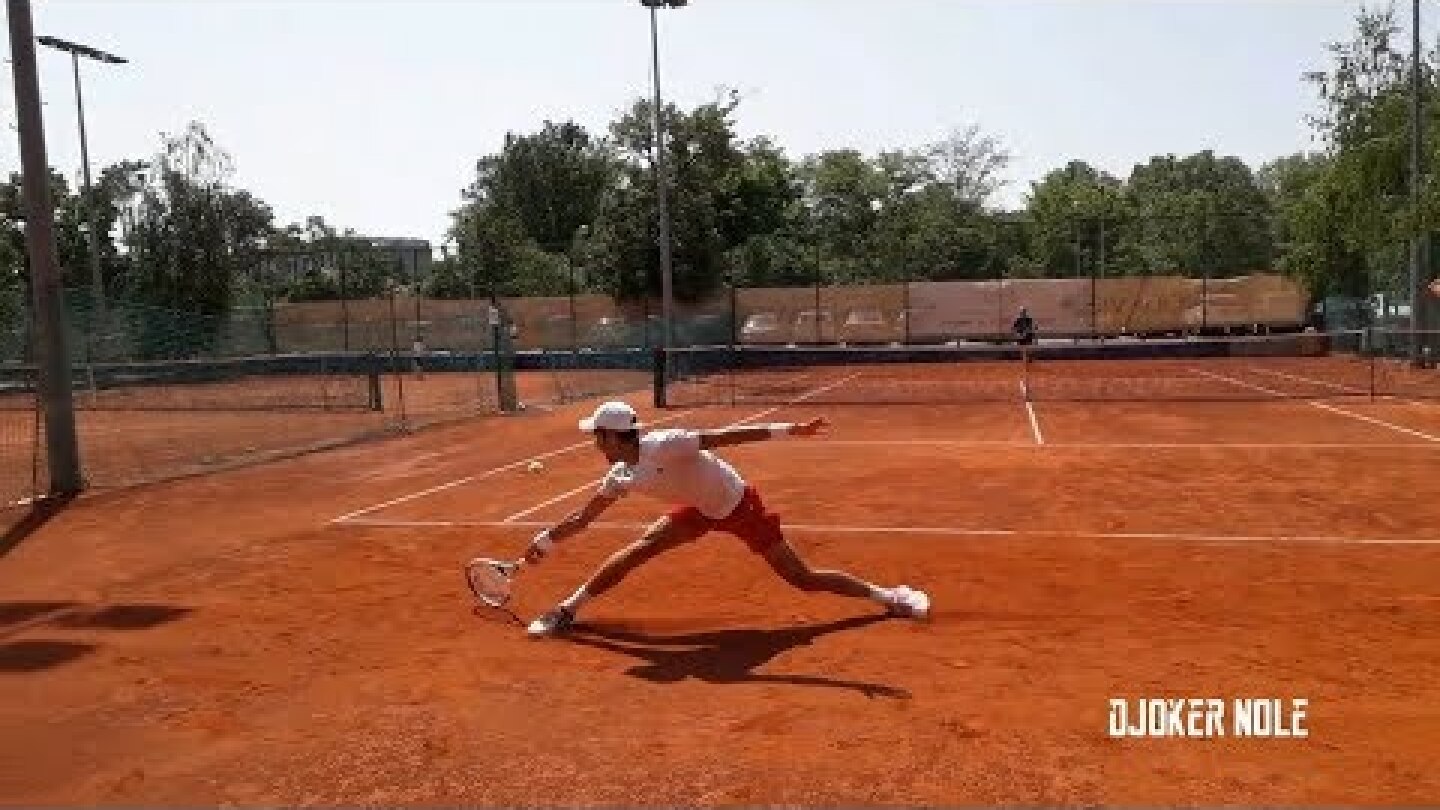 Novak Djokovic Practice with Marian Vajda - Belgrade 2nd May 2018 (HD)