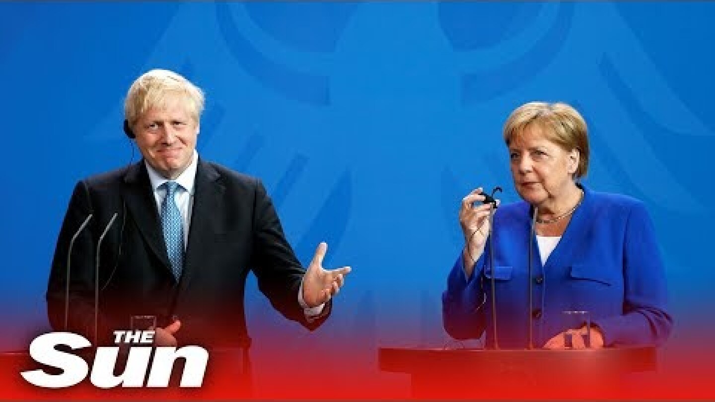 Boris Johnson and Angela Merkel give joint statement (FULL)