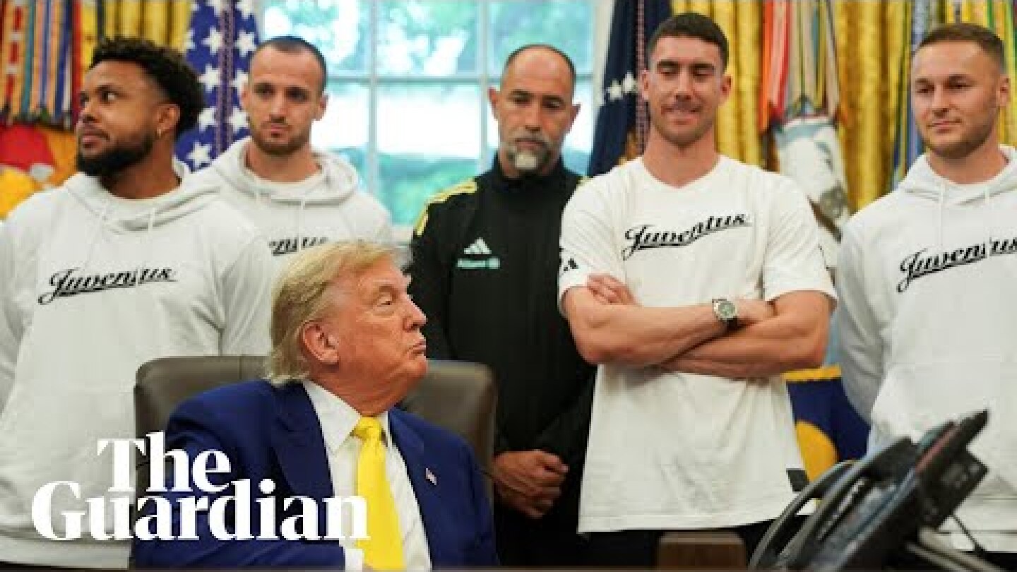 Trump asks Juventus players during White House visit whether a woman would make their team