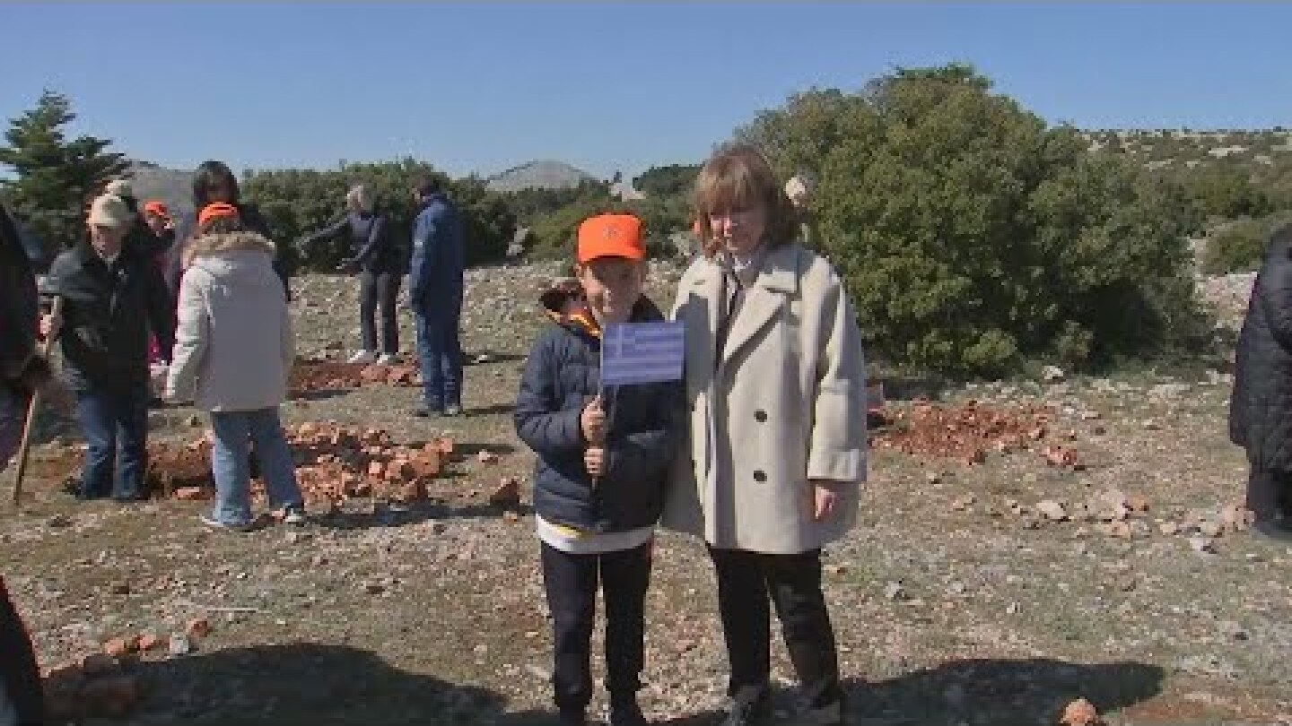 Συμβολική δεντροφύτευση στην Πάρνηθα με γυναίκες πρέσβεις διαπιστευμένες στην Ελλάδα