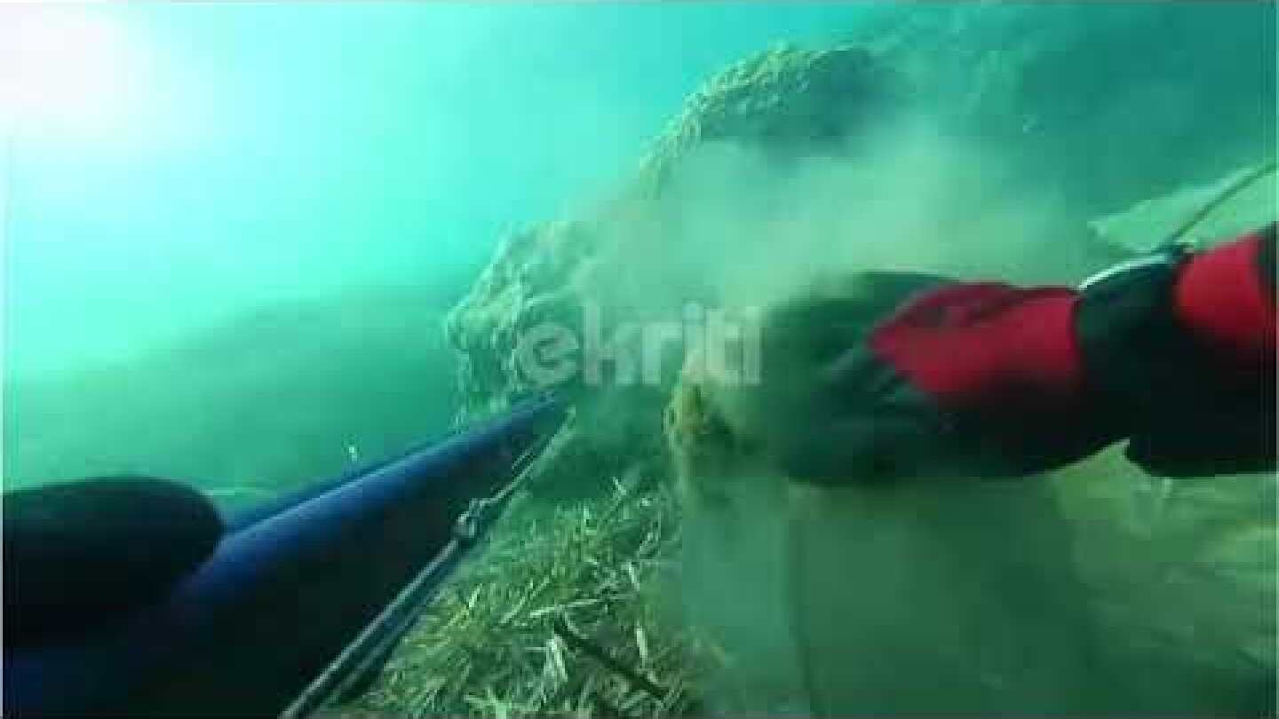 Χερσόνησος: Πήγε για ψαροντούφεκο και βρήκε άγαλμα στον βυθό