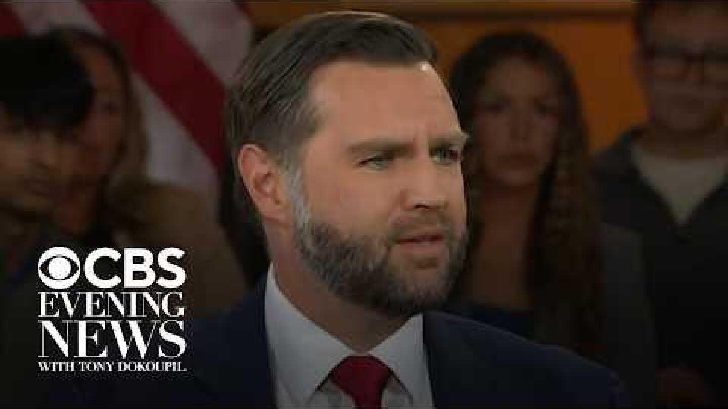 Vance talks economy, inflation and corruption in CBS News town hall