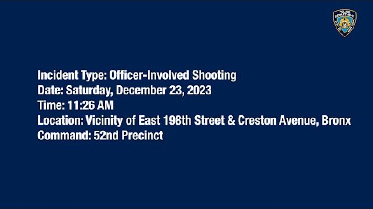 52nd Precinct Officer-Involved Shooting December 23, 2023