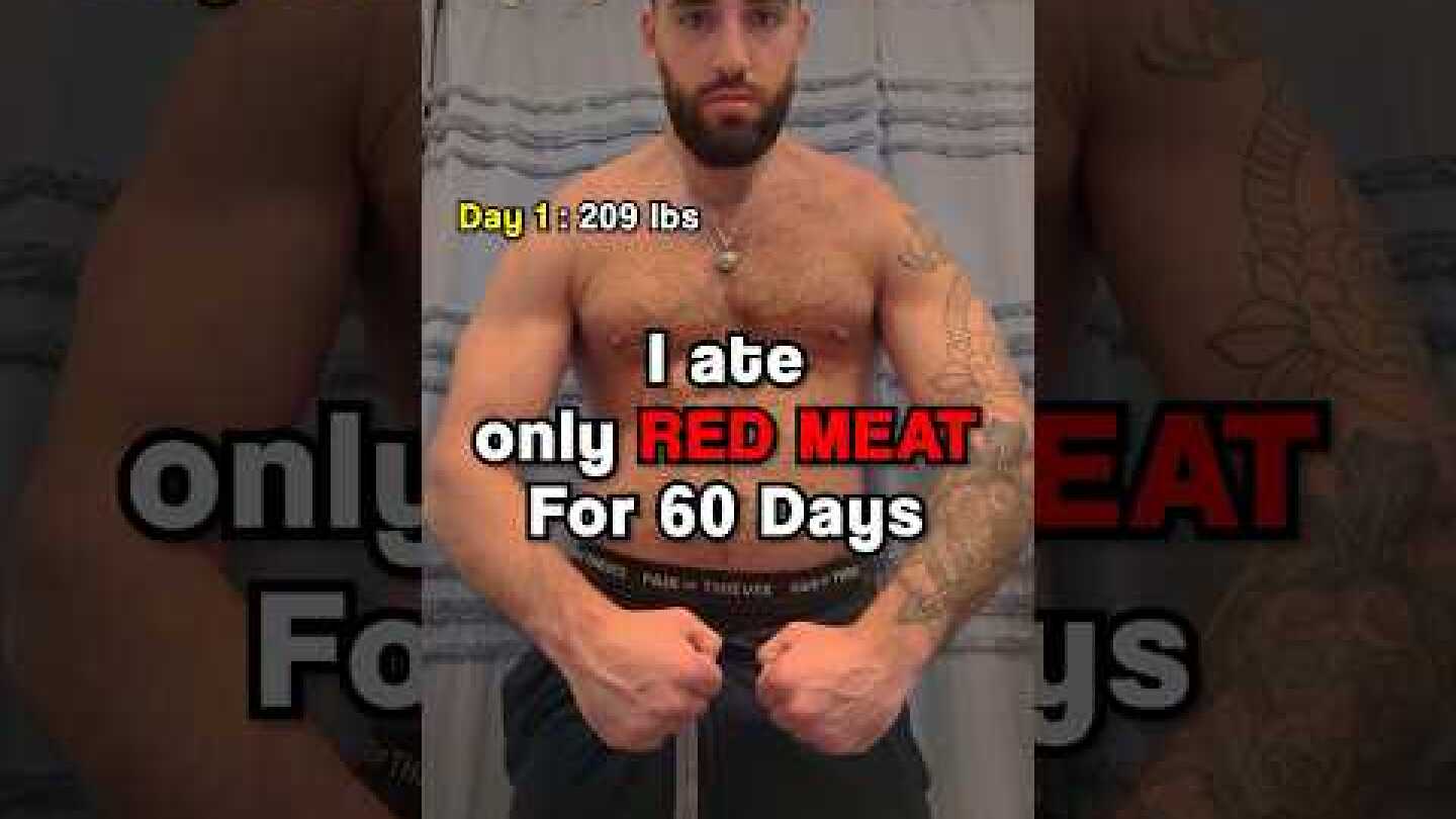 I only ate red meat for 60 days - Carnivore diet results!