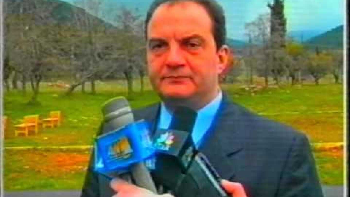 1999 Πρόεδρος ΝΔ Κ Καραμανλής για Πάσχα στην Τρίπολη