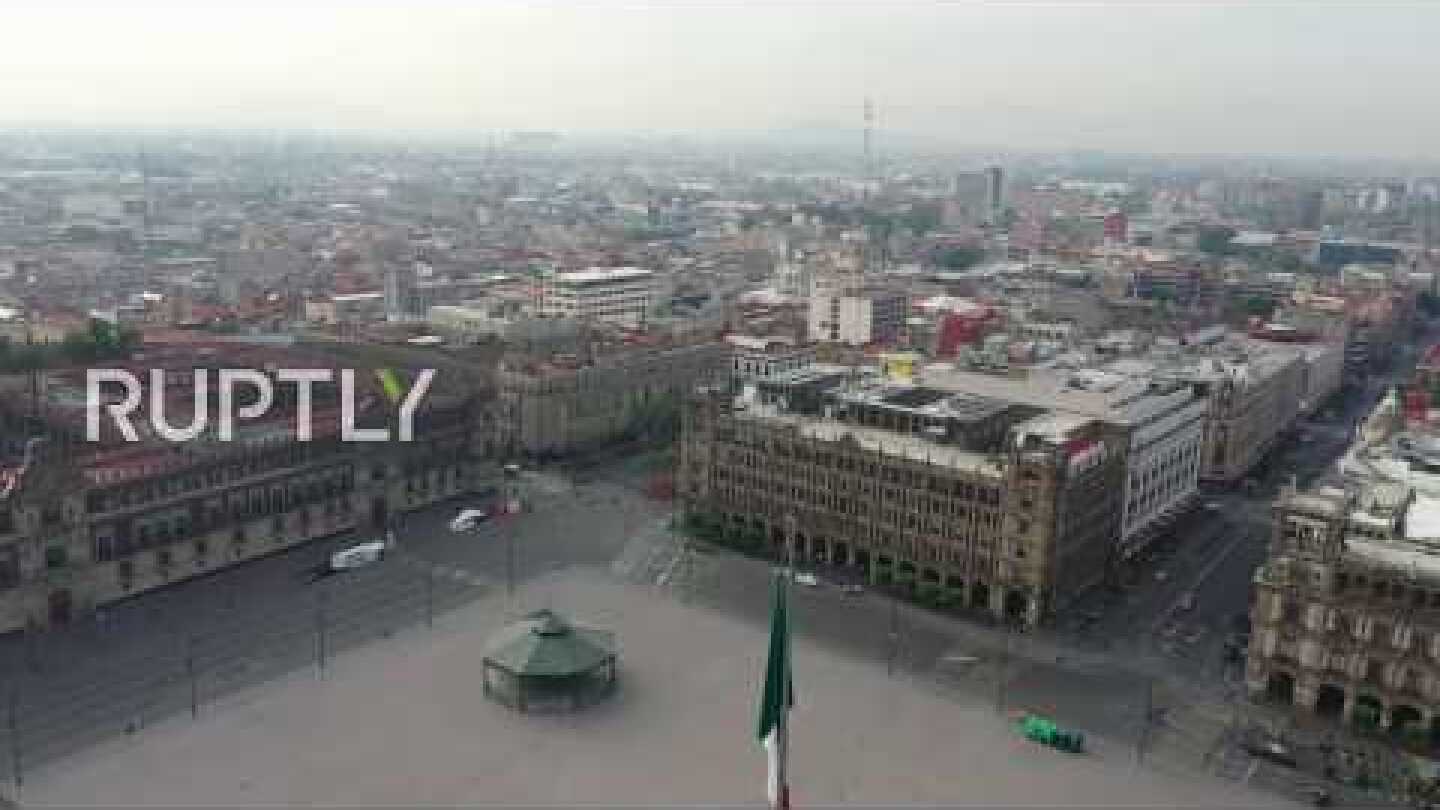 Mexico: Drone footage shows Mexico City"s deserted streets amid coronavirus crisis