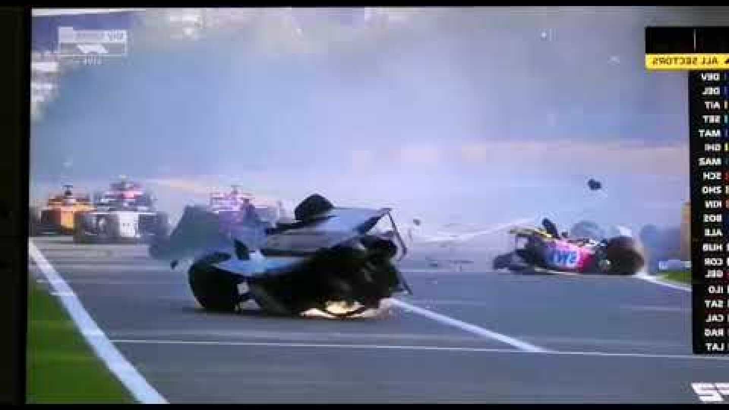 Incidente shock in Formula 2, coinvolti Correa ed Hubert