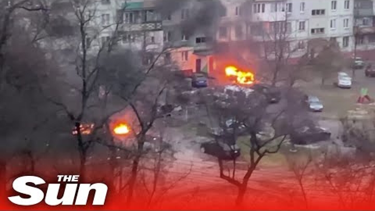 Russian shelling fire rages in residential areas of Mariupol, Ukraine
